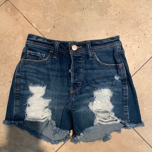 Hollister; Girl’s button fly shorts; size 00 waist 23